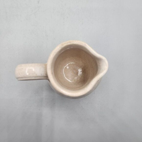 Vintage Pinewood Valley Pottery Creamer Blue Heart Stoneware 3” Glazed - Picture 5 of 9